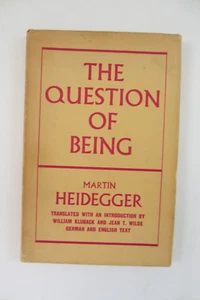 Martin Heidegger. The Question of Being., 1st UK ed., label of David Gascoyne - Imagen 1 de 8