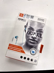 JBL Inspire 300 In-Ear Sport Headphones Blue Gray by Harman US Sweat proof - Picture 1 of 6