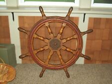 Authentic Nautical Ships Helm Steering Wheel ~ Antique Maritime Collectable