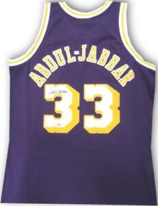 Kareem Abdul-Jabbar Signed Auto Mitchell & Ness Jersey Lakers Purple Fanatics