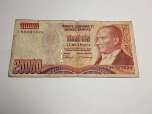 Billet Turquie 20000 Lira - Picture 1 of 2