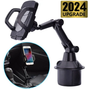Nuevo Soporte Universal para Coche Ajustable Cuello de Ganso Soporte para Montaje en Taza para Teléfono Celular EE. UU. - Imagen 1 de 12