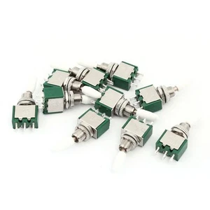 10 Pcs AC 250V 2A Amps ON/ON 2 Position 1P2T SPDT 3 Pins Mini Toggle Switch - Picture 1 of 1