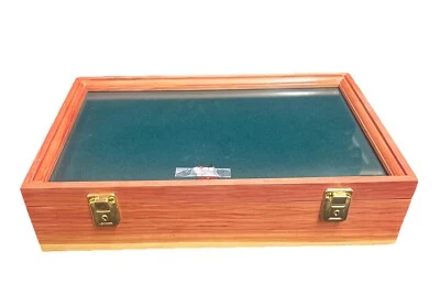 Cedar Wood Display Case 18 X 12 X 4” Extra Thick for Guns, Knives, Arrowheads - Image 1 of 4
