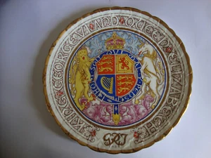 1937 Coronation King George 6th Paragon China coupe plate Stunning Design - Picture 1 of 6