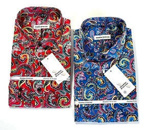 CAMISA DE FIESTA DE FIESTA DE SEDA BRILLANTE PARA HOMBRE CACHEMIRA FORMAL INFORMAL desde £16.99 427  - Imagen 1 de 6