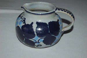 Soufflenheim Jean Garillon pichet grès Alsace au motifs bleus - Photo 1/4