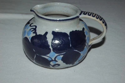 Soufflenheim Jean Garillon pichet grès Alsace au motifs bleus - Photo 1/4