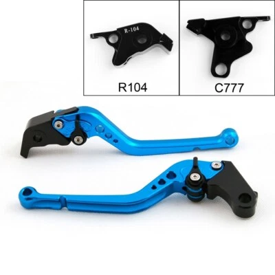 Long Brake Clutch Levers For Yamaha MT-01 2004-2009 V-MAX 2009-2014 Blue - Image 1 of 4