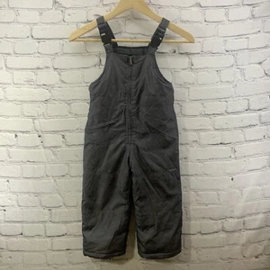 Osh Kosh Bgosh Snow Bib Pants Unisex Sz 4T Black Toddler - Picture 1 of 8