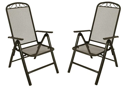 Gartenstuhl Klappstuhl Klappsessel Hochlehner CLASSIC Metall, 2 STCK 2. WAHL - Bild 1 von 4