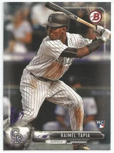 Tarjeta de novato de béisbol Raimel Tapia Colorado Rockies 2017 Bowman - Imagen 1 de 2