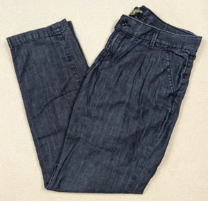 Lucky Brand Karottenhose Hose 100% Baumwolle Mom/Boyfriend dunkle Waschung Damen 14 - Bild 1 von 17