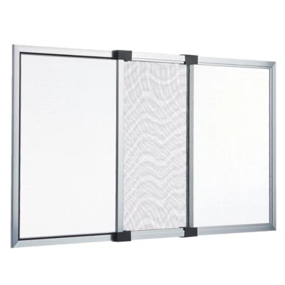 Moustiquaire Extensible Fenêtre 50x70 / 132 CM Glissant Cadre Aluminium Gris - Photo 1/4
