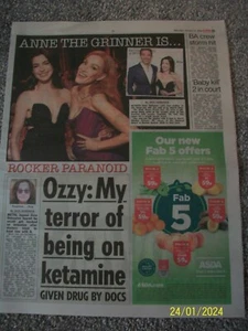 Ozzy Osbourne Black Sabbath Article The Scottish Sun Saturday January 13 2024 - Bild 1 von 2