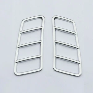2PC Silver Grille Hood Engine Air Vent Cover Trim For Mercedes Benz GLE GL ML - Picture 1 of 8