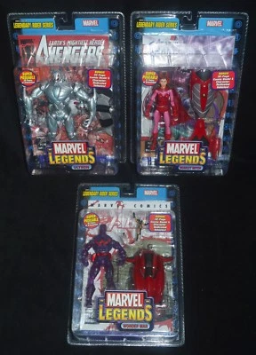 ULTRON, SCARLET WITCH & WONDER MAN Marvel Legends Legendary Riders Series MIP Foto 1 de 4