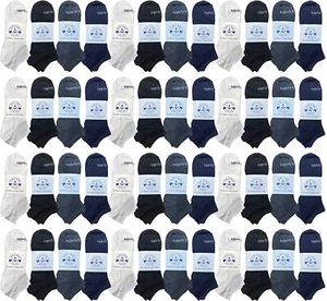 BILLIONHATS 48 Pairs of Kids Shoe Liner Training Socks No Show Sports Socks, 6-8 - Picture 1 of 4