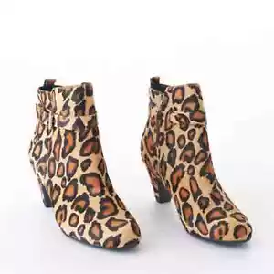 Botas para mujer Sam Edelman Mandi estampado de leopardo 7,5 ¡EE. UU.! - Imagen 1 de 10