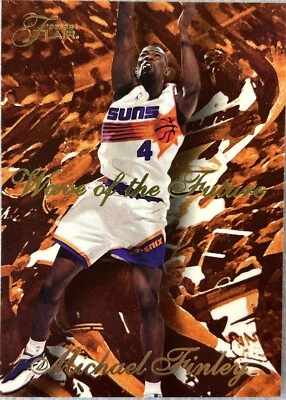 Michael Finley 1995-96 Flair Wave Of The Future #2 Rookie RC Phoenix Suns - Image 1 of 4