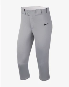 NWT Nike Womens LARGE Vapor Select 3/4 Softball Pants Style # AV6642-052 Gray - Picture 1 of 2