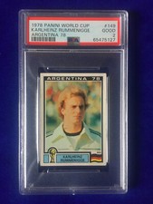 1978 PSA 2 Panini toilet Karl-Heinz Rummenigge rookie sticker