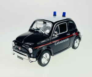 WELLY FIAT NUEVO 500 CARABINIERI 1:24 EL MOLDE METAL MODELO NUEVO EN CAJA POLICÍA - Imagen 1 de 6