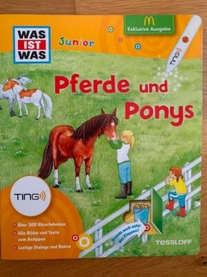 NEU Kinderbuch Was ist was Junior Pferde und Ponys,  für Ting Stift, mit Klappen - Bild 1 von 2
