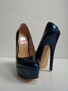Giaro Slick, Extreme High Heels, Fetish Model GS-04-01, Königsblau, Größe 36 - Bild 1 von 11