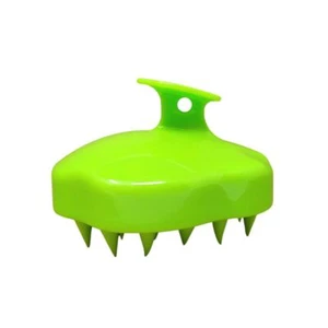 Spazzola shampoo massaggio cuoio capelluto verde esfoliante massaggiatore cuoio capelluto - Foto 1 di 7