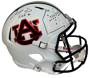 Chris Davis Jr. auto signed inscribed Full Size Speed Helmet Auburn Tigers JSA