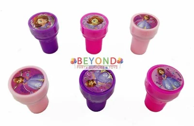 Estampillas de tinta automática de princesa Sofía regalos de fiesta de cumpleaños bolsa de regalo relleno estampador Foto 1 de 3