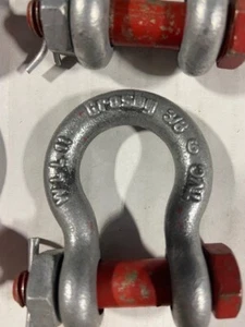 Grillete de anclaje tipo perno Crosby 1019470 3/8 pulgadas paquete de 2 - Imagen 1 de 2