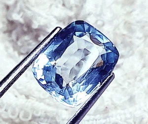 Untreated Unheated 3.90 Ct Natural Aquamarine Loose Gemstone Certified - Picture 1 of 6