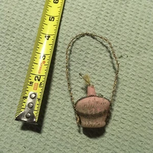 RAR! ANTIKER DEUTSCHER WEIHNACHTSGLASSCHMUCK Korb - Bild 1 von 2