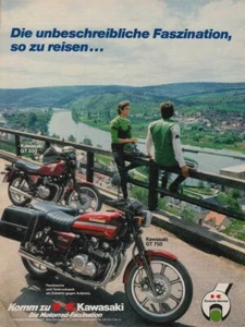 Kawasaki GT 750 - Reklame Werbeanzeige Original-Werbung 1985 - Bild 1 von 1