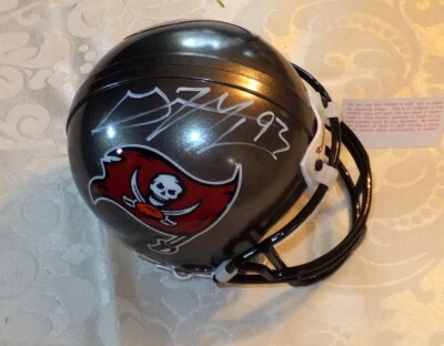 GERALD MCCOY - DT - Buccaneers - Mini casco autografiado incluyendo certificado de autenticidad BDS #2945 Foto 1 de 4