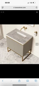 Lusso Stone Marble Countertop Sink - Picture 1 of 5