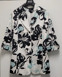 Scott Taylor Damen Blumen Strickjacke Medium Tunika 3/4 Arm Twill - Bild 1 von 14