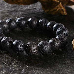 Lava Perle Armbänder Männer Frauen Naturstein ätherisches Öl Diffusor Yoga Armband - Bild 1 von 30