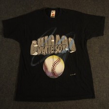 Vintage 1994 Artex T Shirt Mens XL Chicago White Sox Baseball Black MLB Genuine
