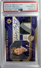 2004 ud ultimate collection wayne gretzky auto patch /50 psa 10 auto