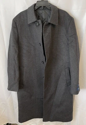 Hart Schaffner Marx Stanley Classic Fit Wool & Cashmere Coat -Dark Grey *Read* - Image 1 of 4