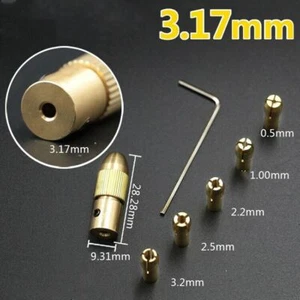 8Pcs 0.5-3.2mm Mini Twist Drill Tool Chuck Set Small Electric Collet Drill Bit - Picture 1 of 9