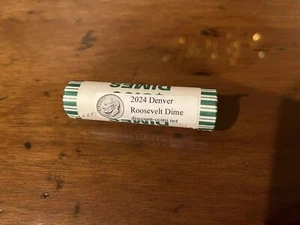 2024 D Denver Roosevelt Dime NF String Bank Roll $5 Face Value - Picture 1 of 2