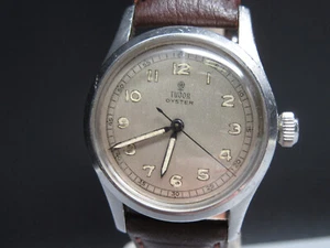 G662 Vintage " TUDOR Oyster WK2 " Handaufzug Armbanduhr Militär Ref.4453 ⭐⭐ - Picture 1 of 23