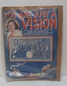 Antique You Are Just A Vision 12.25" x 9.25" Poster & Music Playbill Theater - Picture 1 of 4