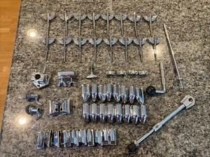 Drum Parts Lot Pearl, Tama, Coffin Style Lugs, Mounts, Bass Drum Spurs, Claws - Picture 1 of 24