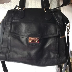 Cole Haan Zoe Black Leather top handle satchel B39594 - Picture 1 of 19