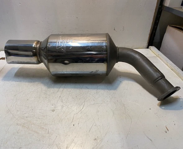 Greddy Automotive Twin-Loop Exhaust Muffler 30" Long 8-1/4" Dia. 57mm Bore - Image 1 of 4